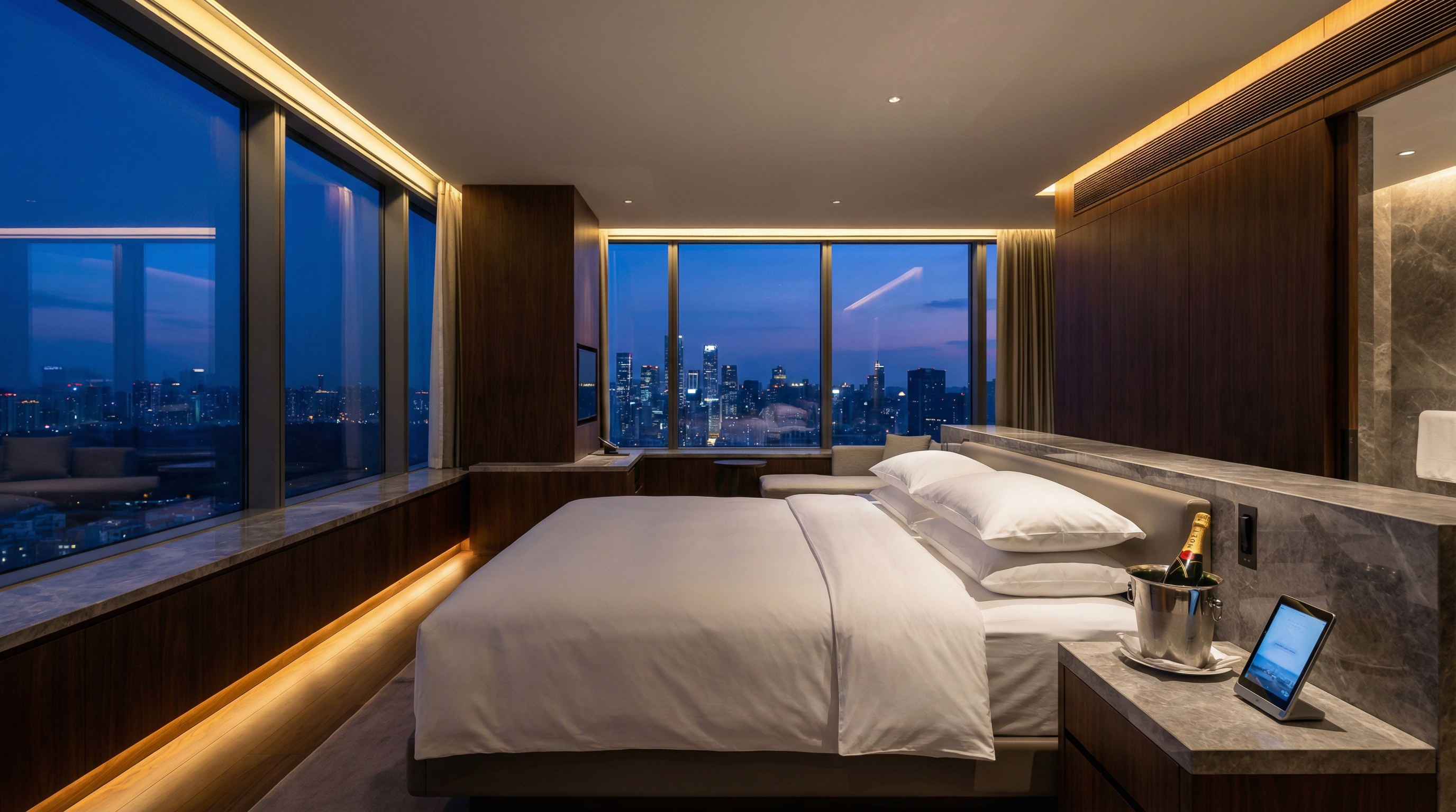 Smart luxury hotel suite